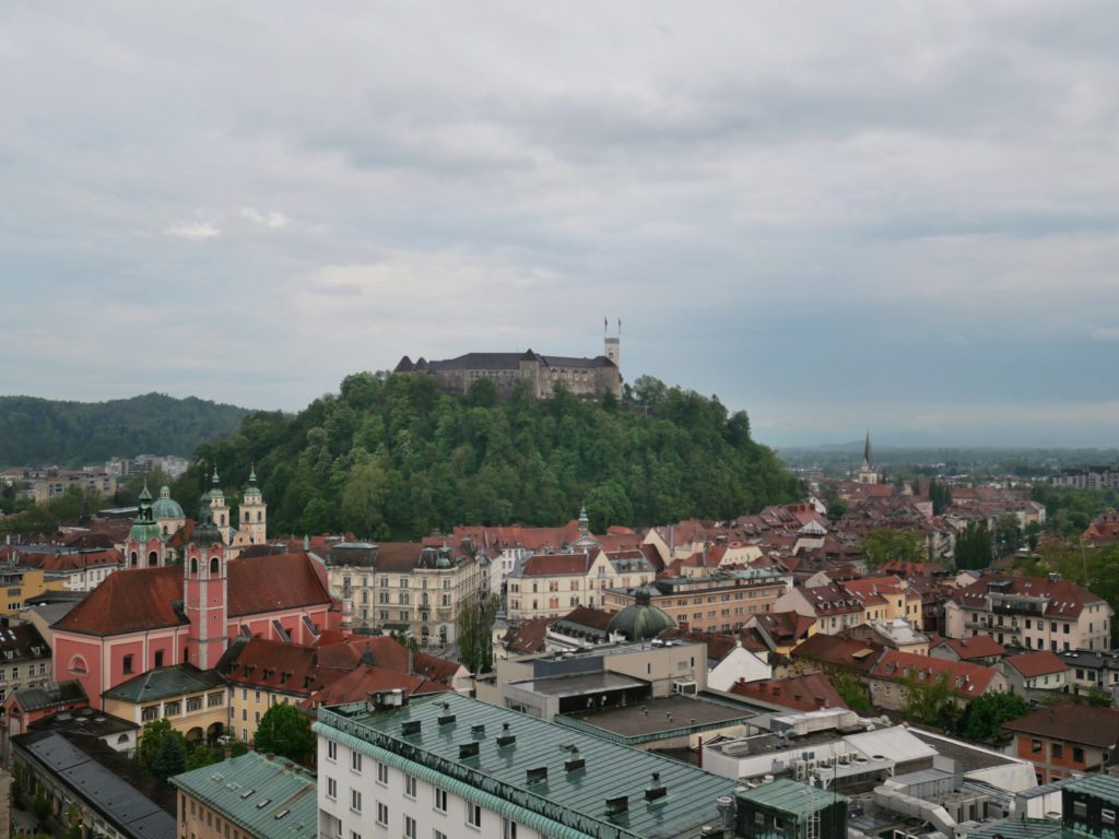 Ljubljana vue du rooftop, Slovenie