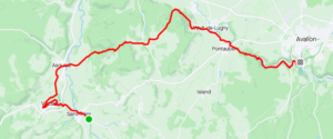 trace GPS randonnée dans le Morvan de Saint Père à Avallon